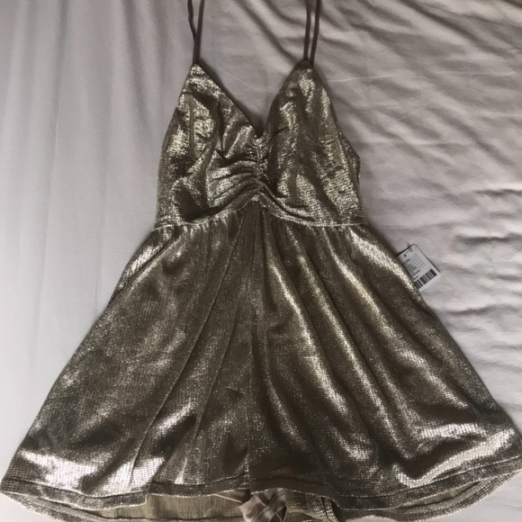 Urban Outfitters NEW champagne romper - Picture 3 of 6